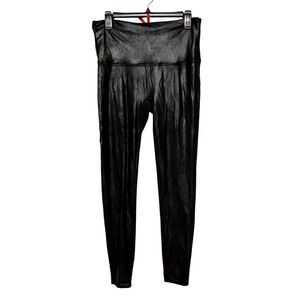 Spanx Faux Leather High Rise Leggings Womens Sz 1X Y2K Streetwear Skater Grunge